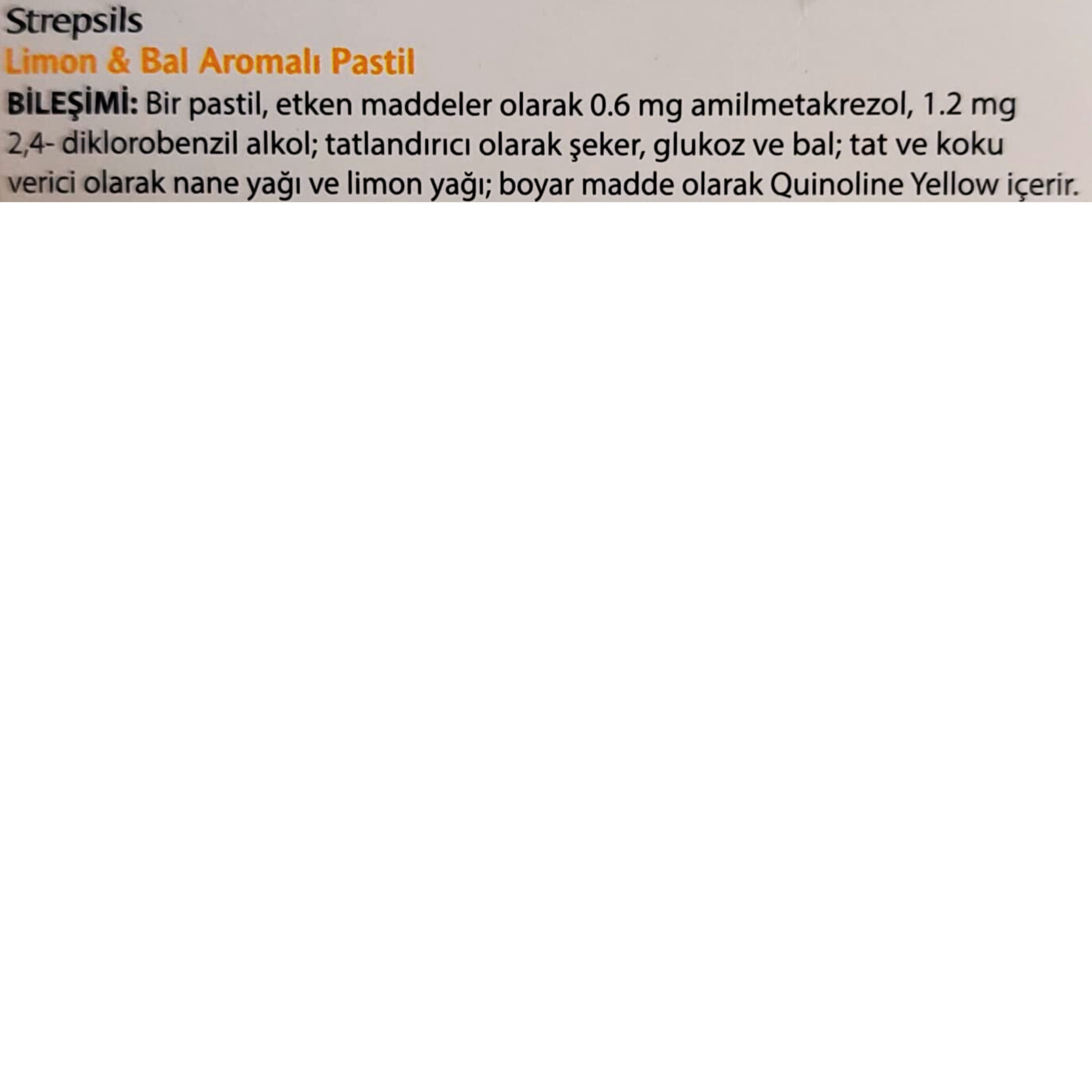 Strepsils Bal & Limon 24 Pastil