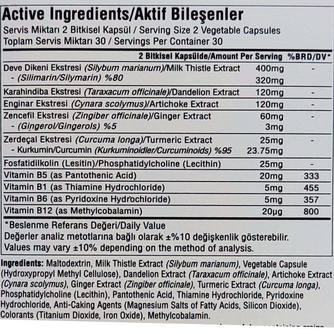 Suda Vitamin Livaxine 60 Kapsül