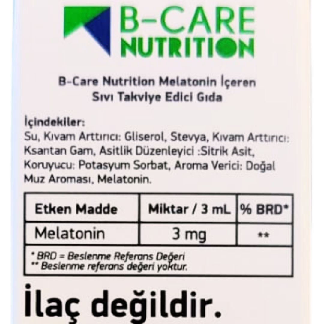 B-Care Nutrition Melatonin Sıvı 1 mg 30 ml