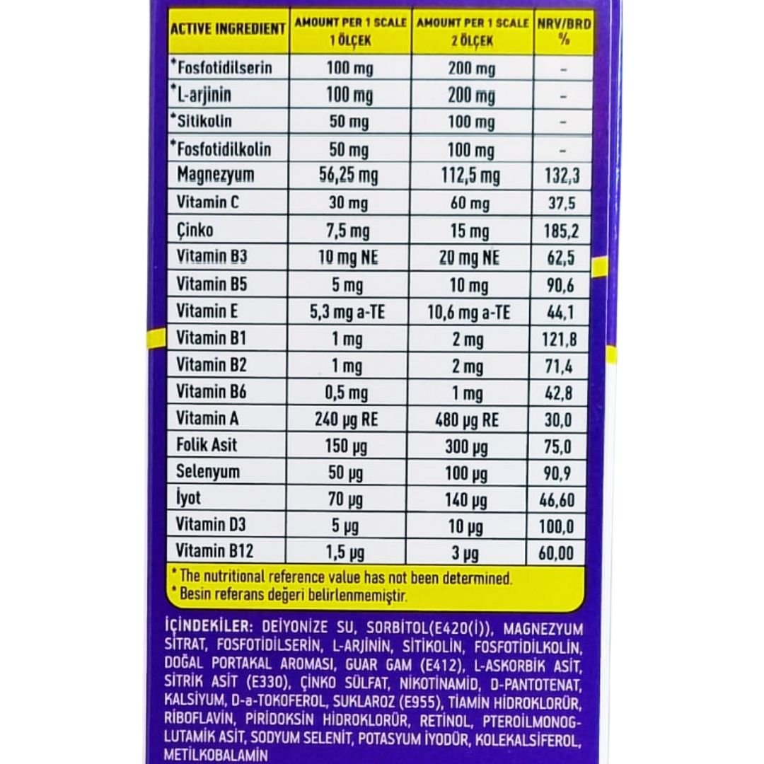 Grovit Multi Focus Şurup 150 ml