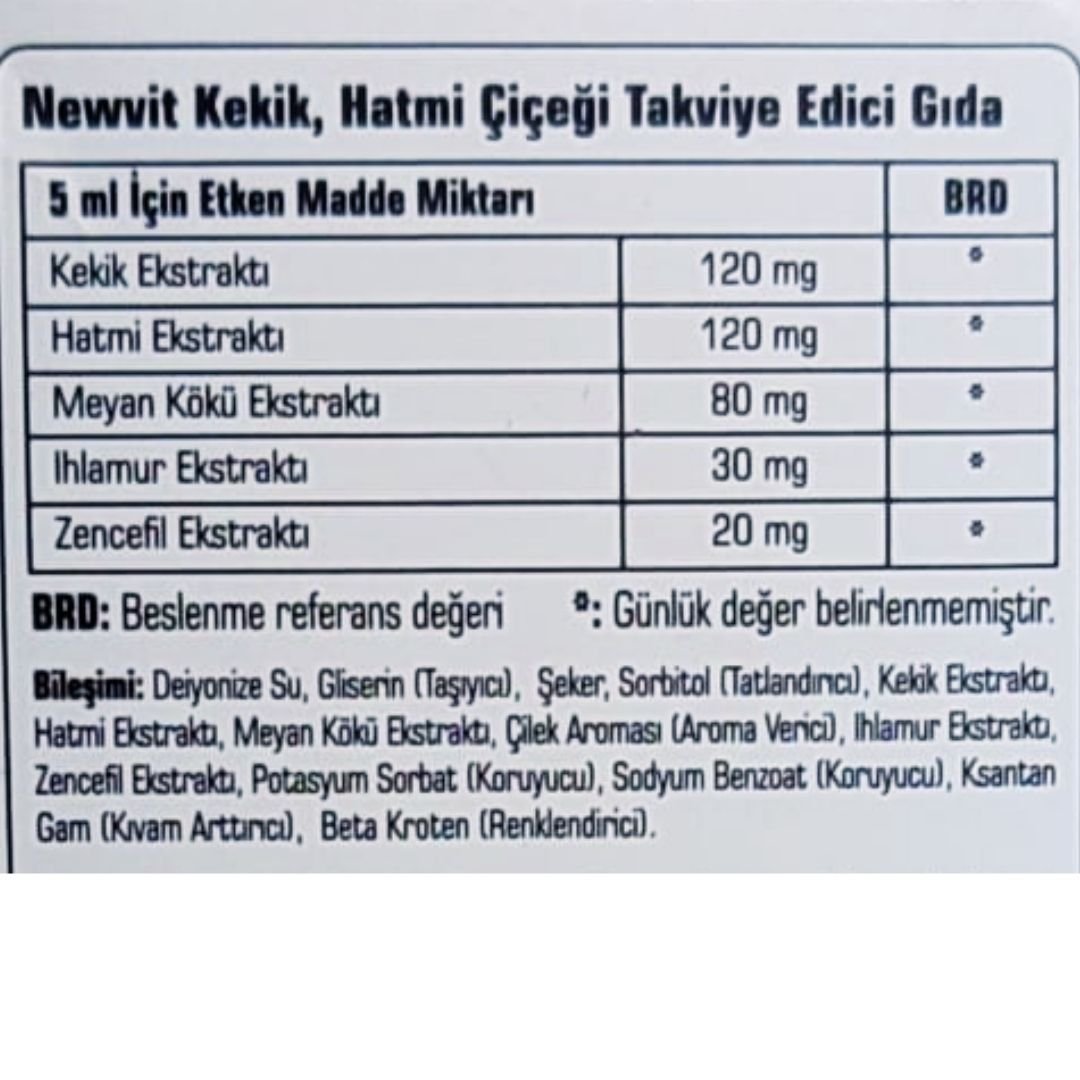 Newvit Kekik Hatmi Çiçeği 150 ml