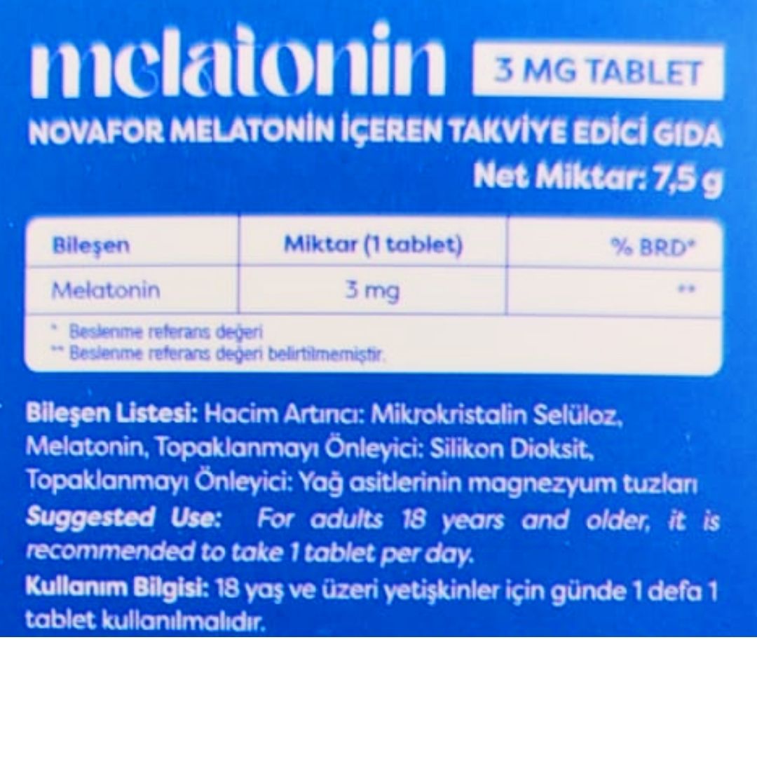 Novafor Melatonin 3 mg 60 Tablet