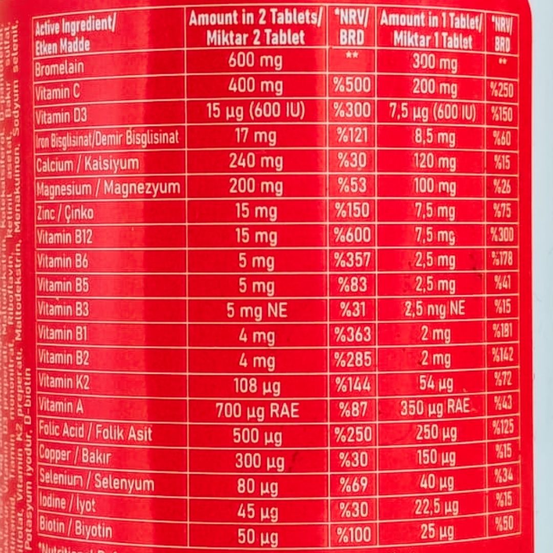 Postup Plus Bromelain 600 mg 30 Tablet