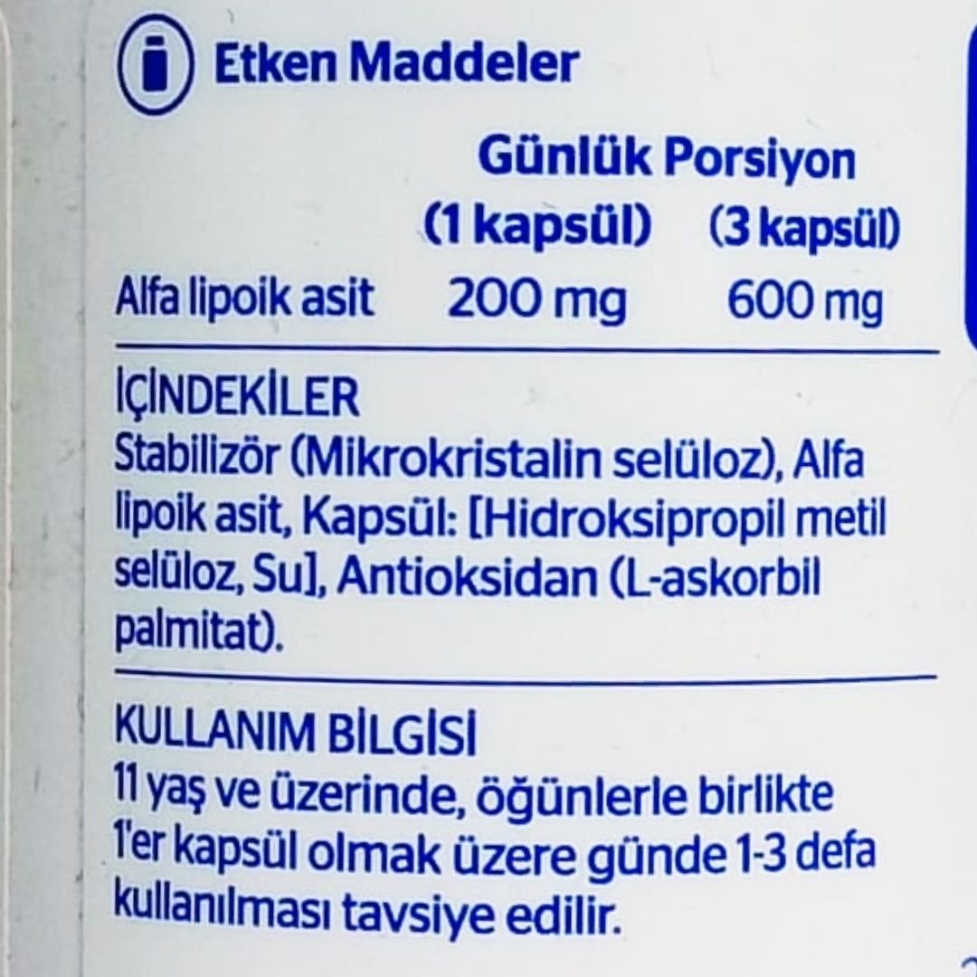 Pure Encapsulations Alpha Lipoic Acid 200 mg 60 Kapsül