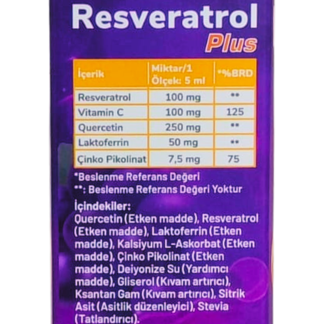 Smart Up Resveratrol Plus Quercetin, Laktoferrin İçeren Gıda 150 ml