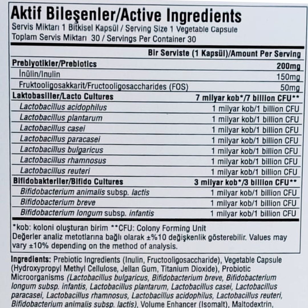 Suda Vitamin Probiotic Fem Biotic 30 Veggie Kapsül