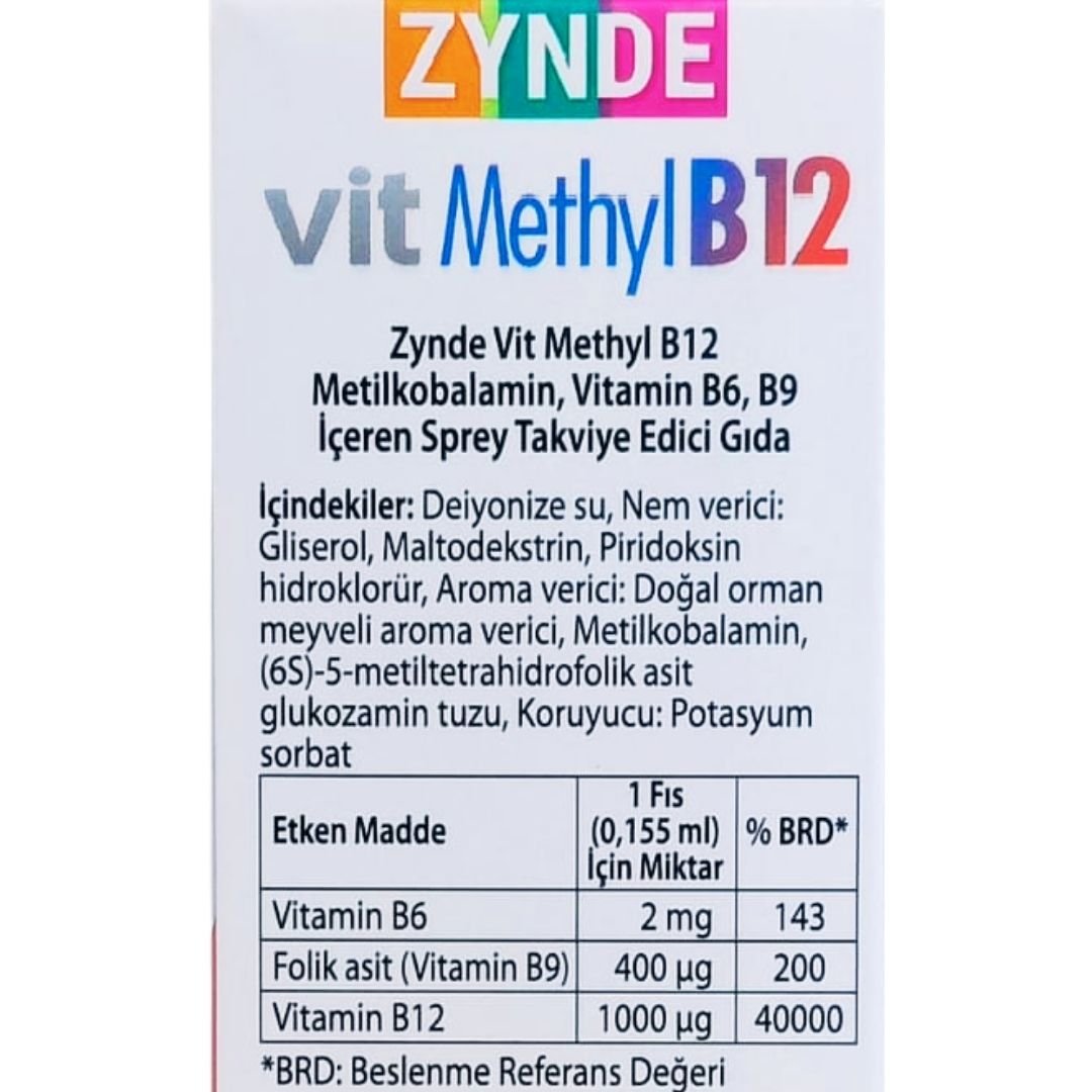 Zynde Vit Methyl B12 10 ml