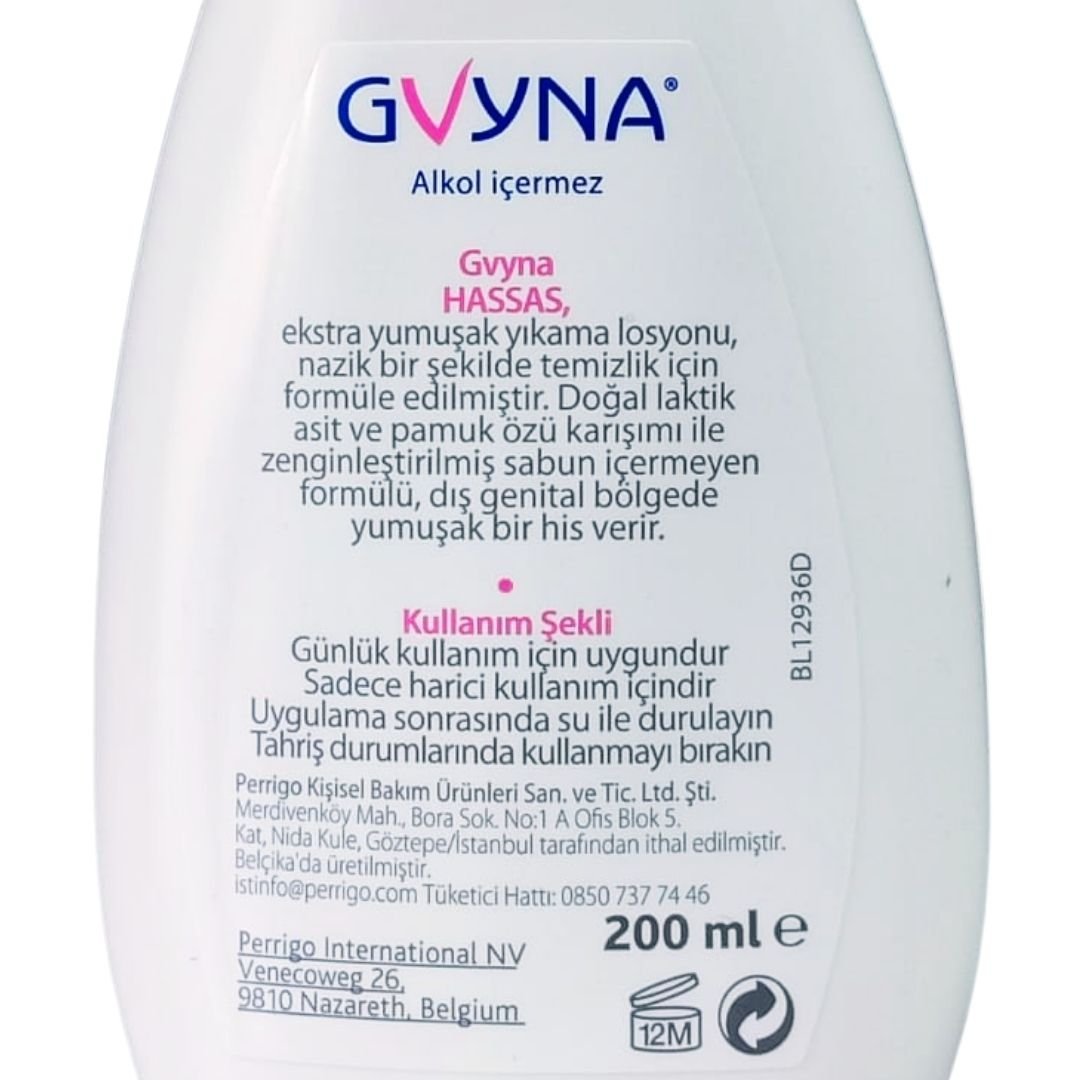 Gvyna Pharma İntim Yıkama Hassas 200 ml