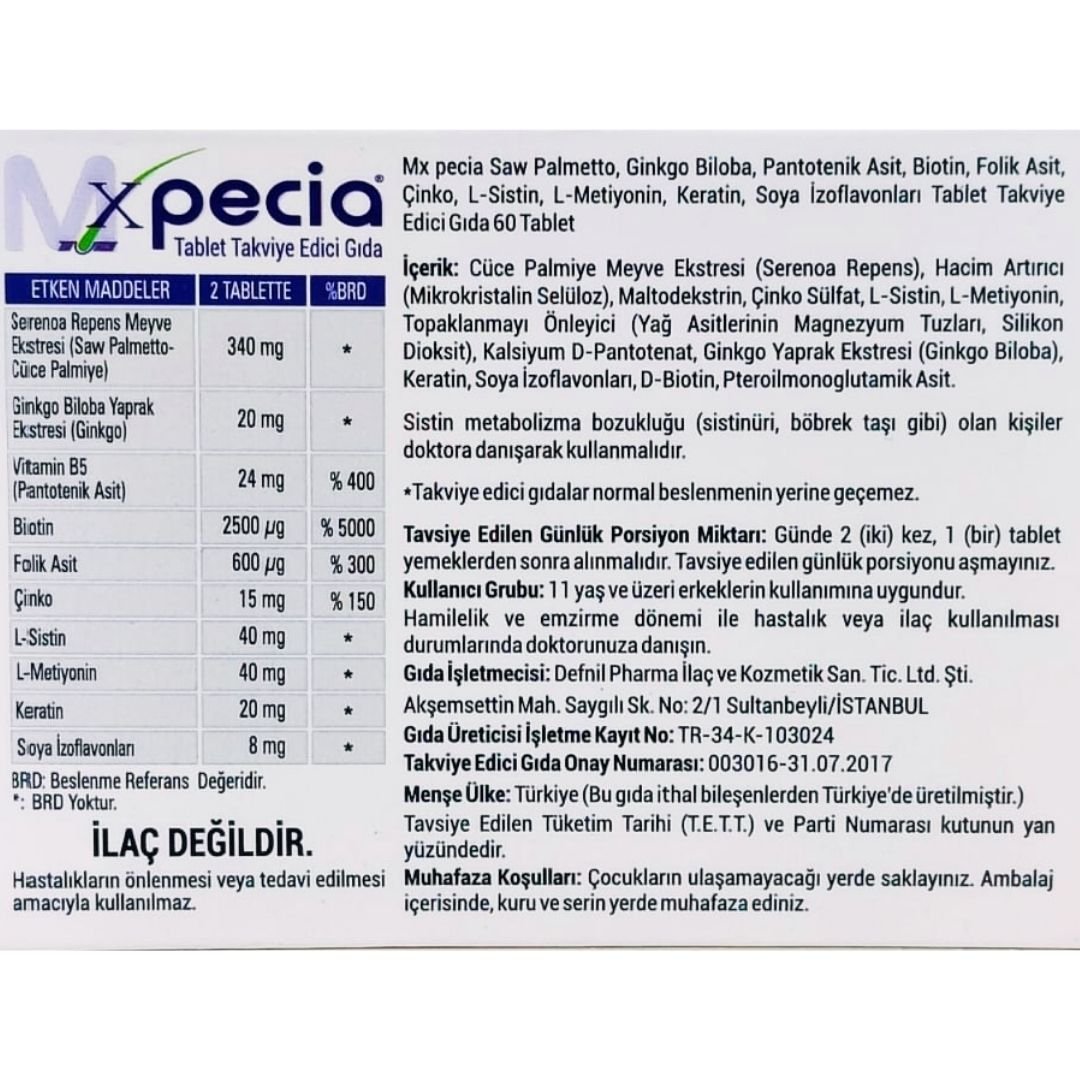 Xpecia Erkek 60 Tablet